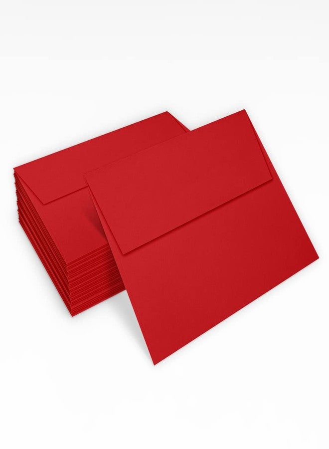 لوكس بيبر مغلفات دعوات LUXPaper A7 | سهلة الفتح والضغط | 5 1/4 بوصة × 7 1/4 بوصة | أحمر ياقوتي | ورق 80 رطل | 50 مغلفًا - Image 5